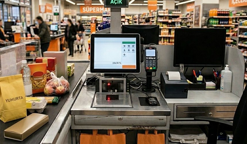 Poşet tartışması nedeniyle kasiyere saldırdı