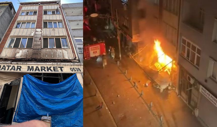 Bayrampaşa’da korkutan yangın: Market küle döndü
