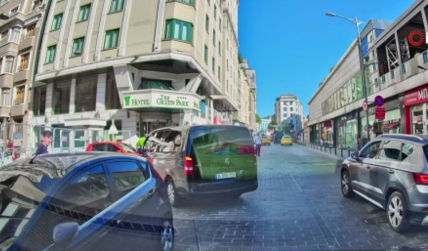 Beyoğlu’nda yol verme tartışması