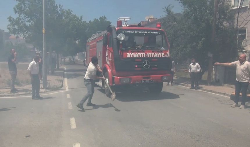 Silivri’de itfaiye ekibine kürekli saldırı