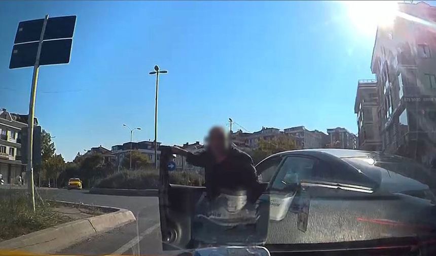 Beylikdüzü'nde yol kesen sürücüye ağır yaptırım