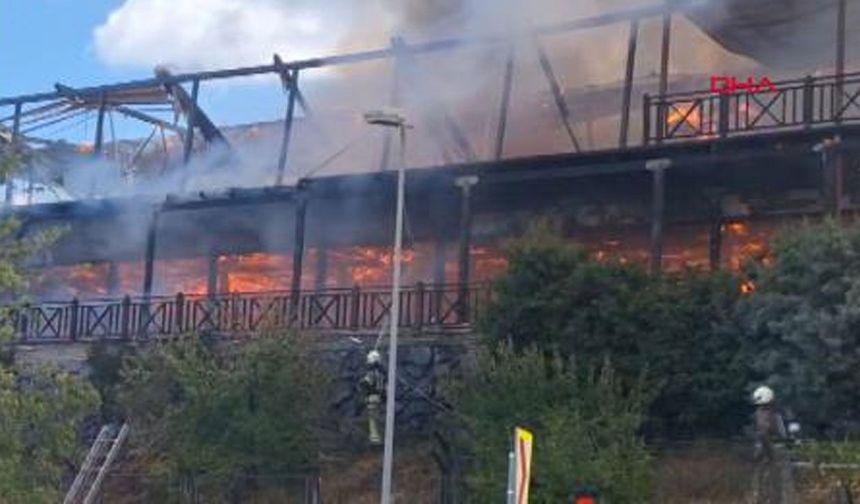 Maltepe’de 2 katlı restoranda yangın