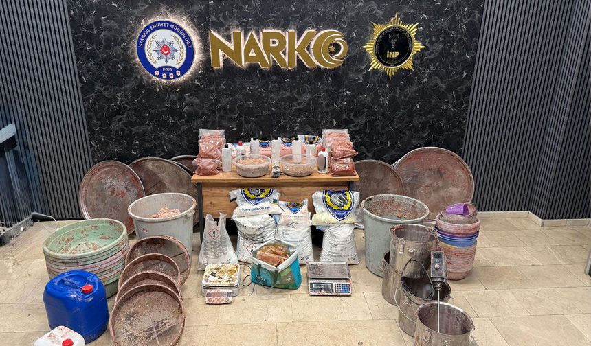 Zeytinburnu'nda büyük yasaklı madde operasyonu