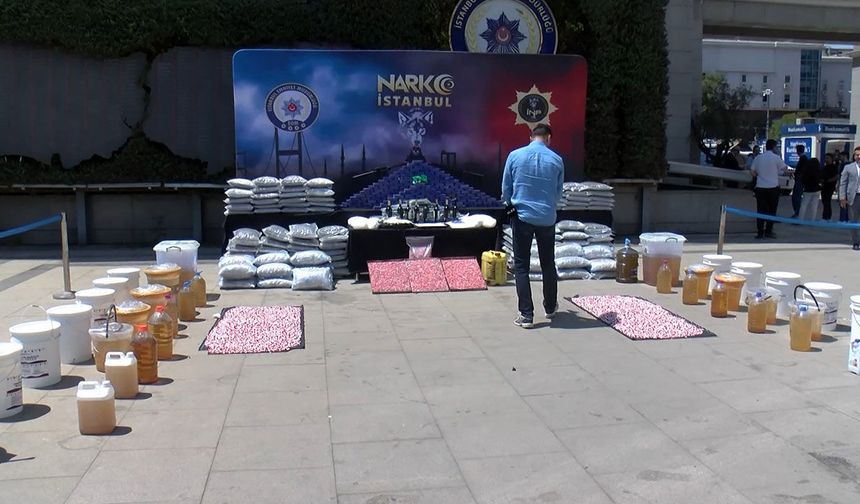İstanbul'da tarihi operasyon: Tonlarca yasaklı madde ele geçirildi