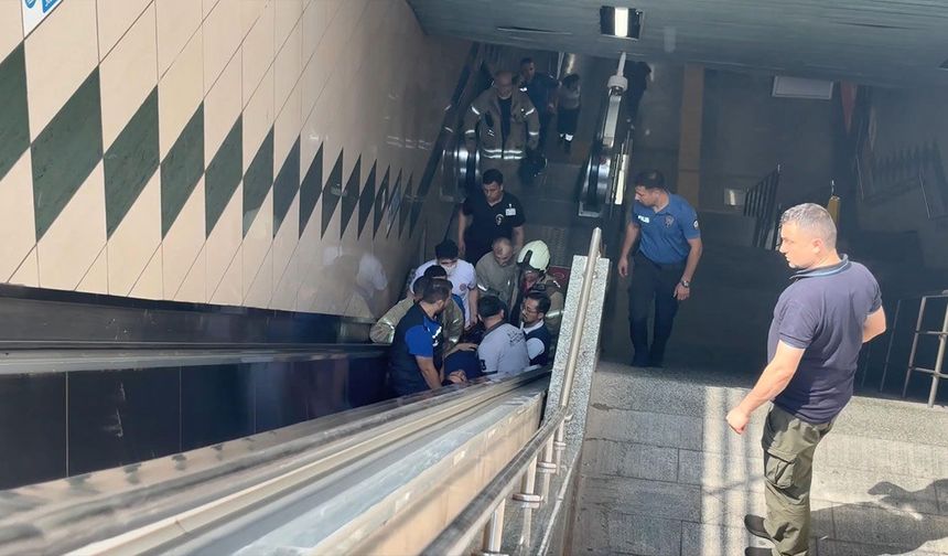 Gayrettepe Metro İstasyonu'nda korku dolu anlar