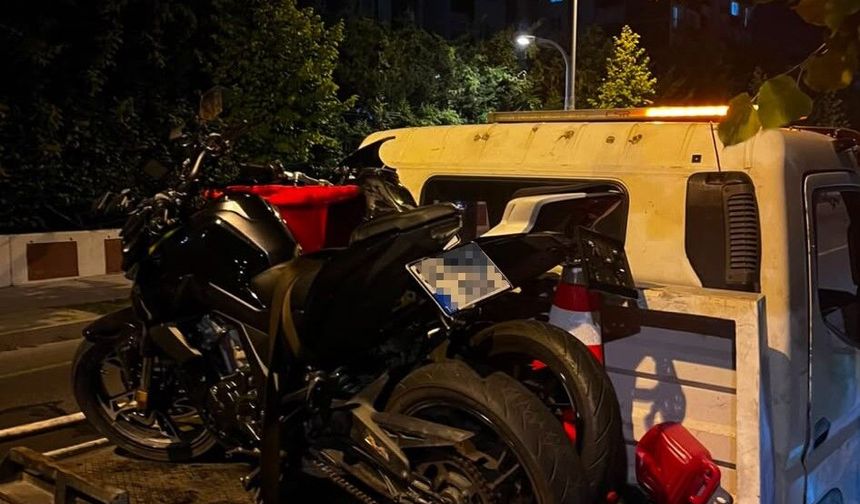 Trafikte tehlikeli hareketler yapan motosikletliye 310 bin lira ceza