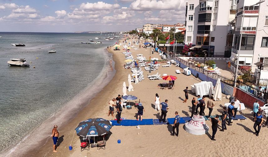 Kumsalları işgal edenlere geçit verilmiyor