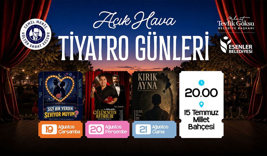 Esenler’de açık hava tiyatro günleri başlıyor