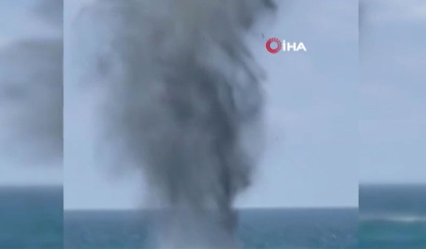 Karaburun sahilinde panik: Patlayıcı yüklü İHA kontrollü imha edildi