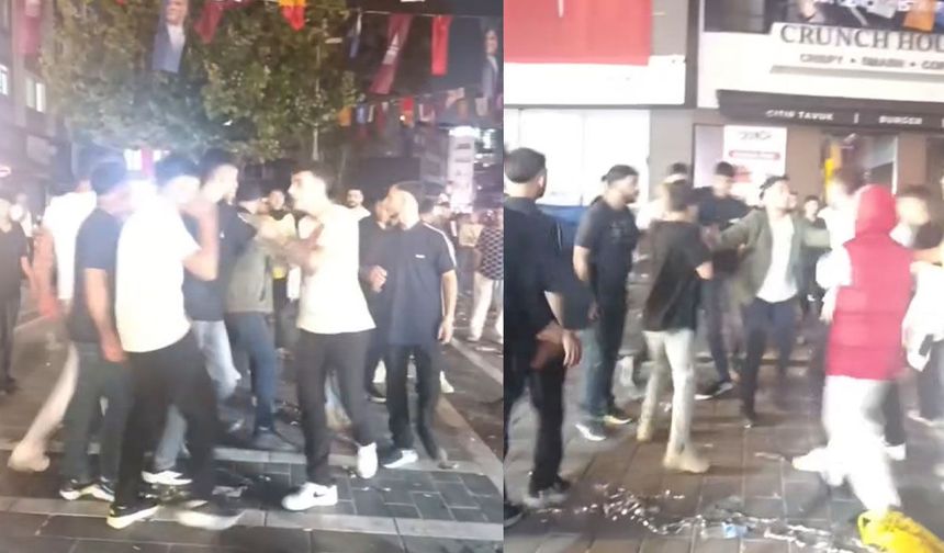 Beyoğlu’nda Poizi konserinde kavga kamerada