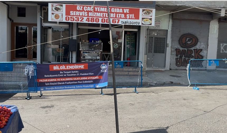 Beyoğlu'nda pazarda şiddet: Müşteriye kalas fırlatan esnaf tutuklandı