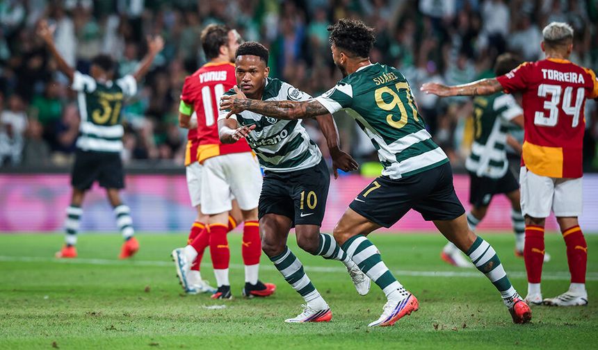 Galatasaray, Sporting'e 3-1 mağlup oldu