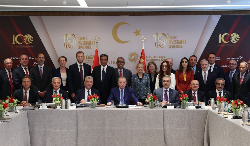 Cumhurbaşkanı Erdoğan, New York'ta iş adamlarıyla bir araya geldi