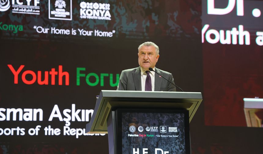 Gençlik ve Spor Bakanı Bak: "Her zaman Filistin halkının yanındayız"