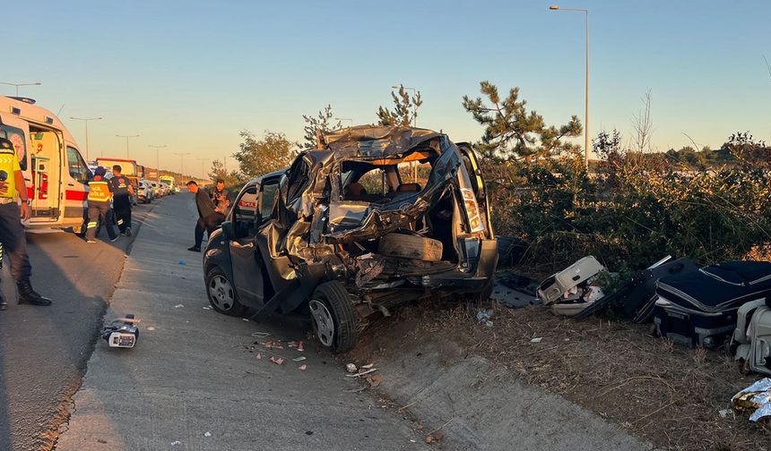 Kuzey Marmara Otoyolu’nda kaza: 1’i çocuk 6 kişi yaralandı