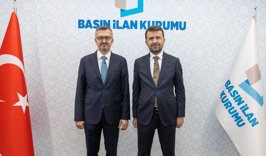 Cumhurbaşkanlığı İletişim Başkanı Burhanettin Duran Basın İlan Kurumu’nu ziyaret etti
