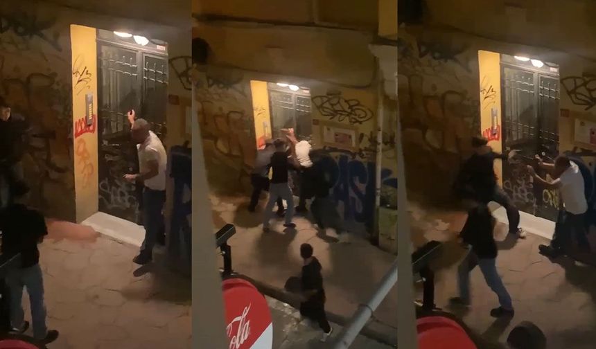 Beyoğlu’nda gasp dehşeti kamerada: 4 çocuk tutuklandı
