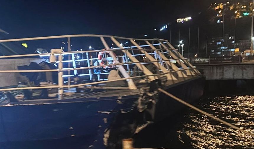 Mudanya'da İDO deniz otobüsü iskeleye çarptı