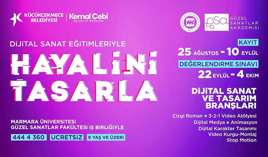 Küçükçekmece’de sanat eğitimleri için yeni dönem başlıyor