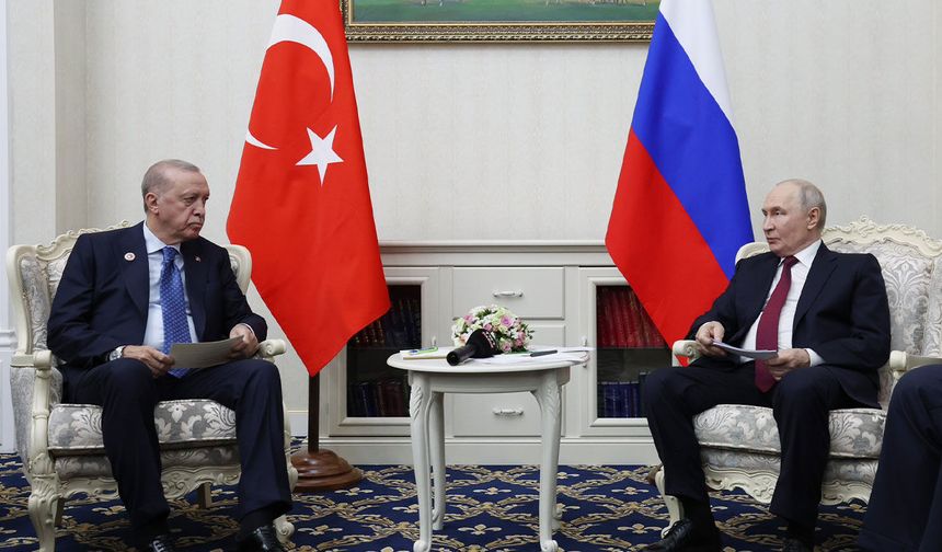 Erdoğan, Rusya Devlet Başkanı Putin ile bir araya geldi