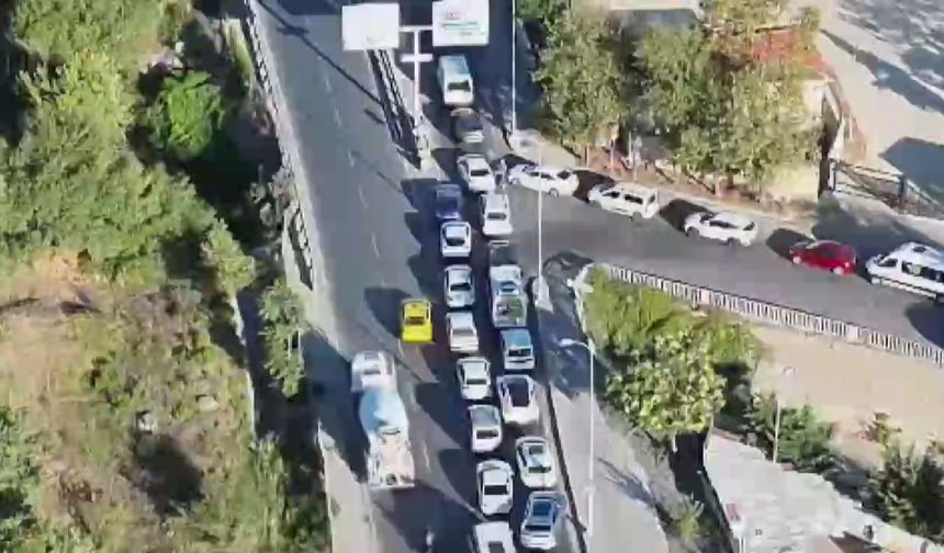 Sancaktepe'de dron destekli trafik denetimi