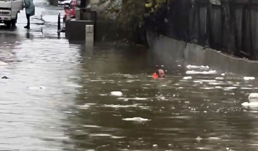 İstanbul’da sağanak sonrası dikkat çeken görüntü