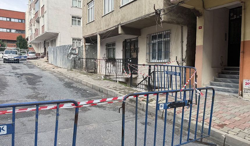 Küçükçekmece’de tahliye edilen bina mühürlendi