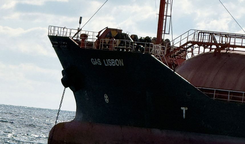 Karadeniz'de saldırıya uğrayan GAS LISBON İstanbul açıklarında görüntülendi