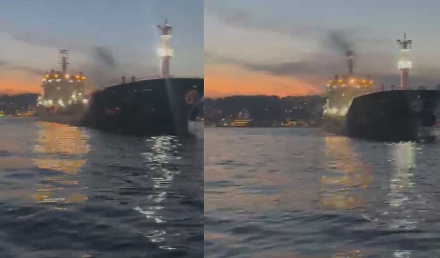 Kanlıca önlerinde gemi sürüklendi; boğaz çift yönlü trafiğe kapatıldı