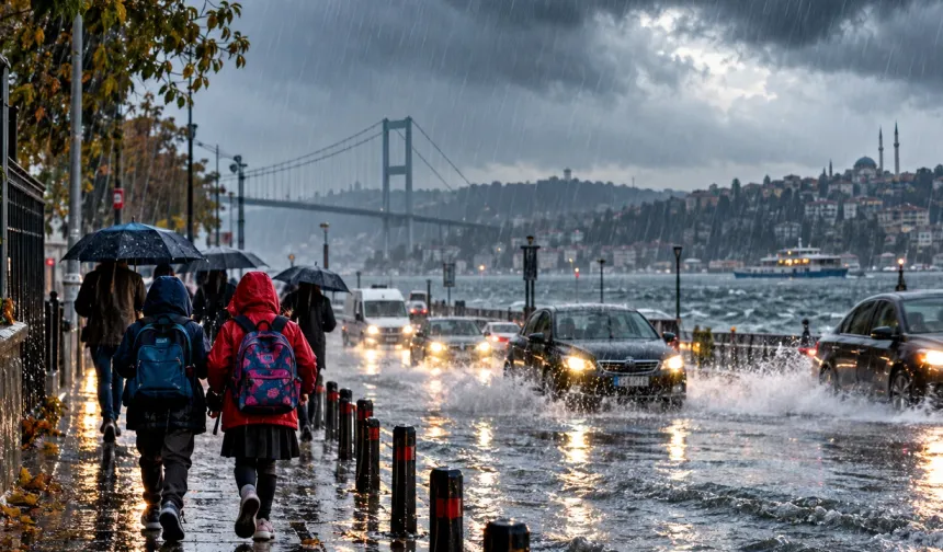 İstanbul'da beklenen yağış nedeniyle bazı eğitim ve sınavlara 2 gün ara verildi