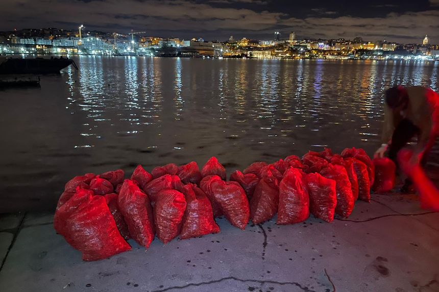 Kadıköy’de 1 ton kaçak midye ele geçirildi