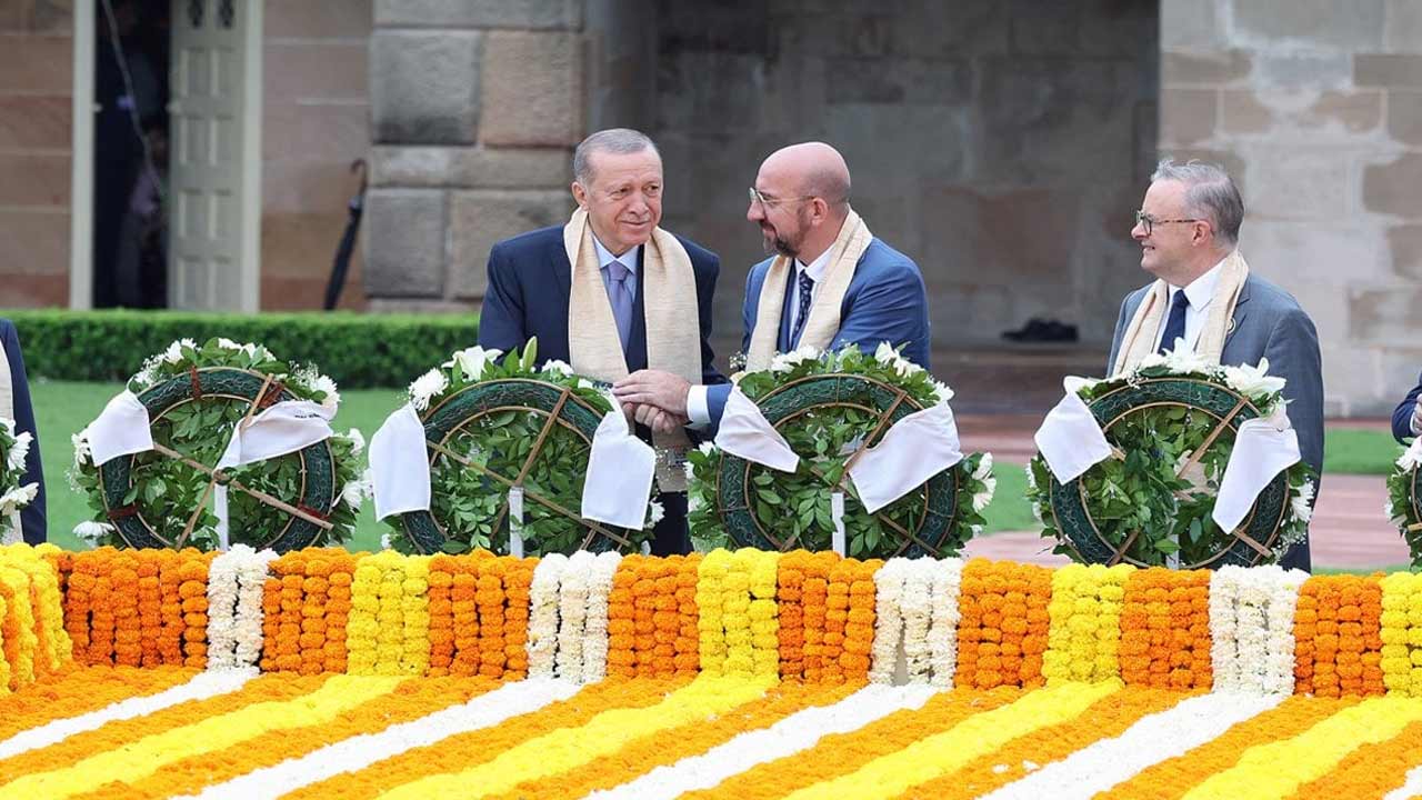 G20 Liderler Zirvesi için Hindistan'da bulunan Erdoğan'dan Gandi'nin  mezarına ziyaret - İstanbul Gazetesi