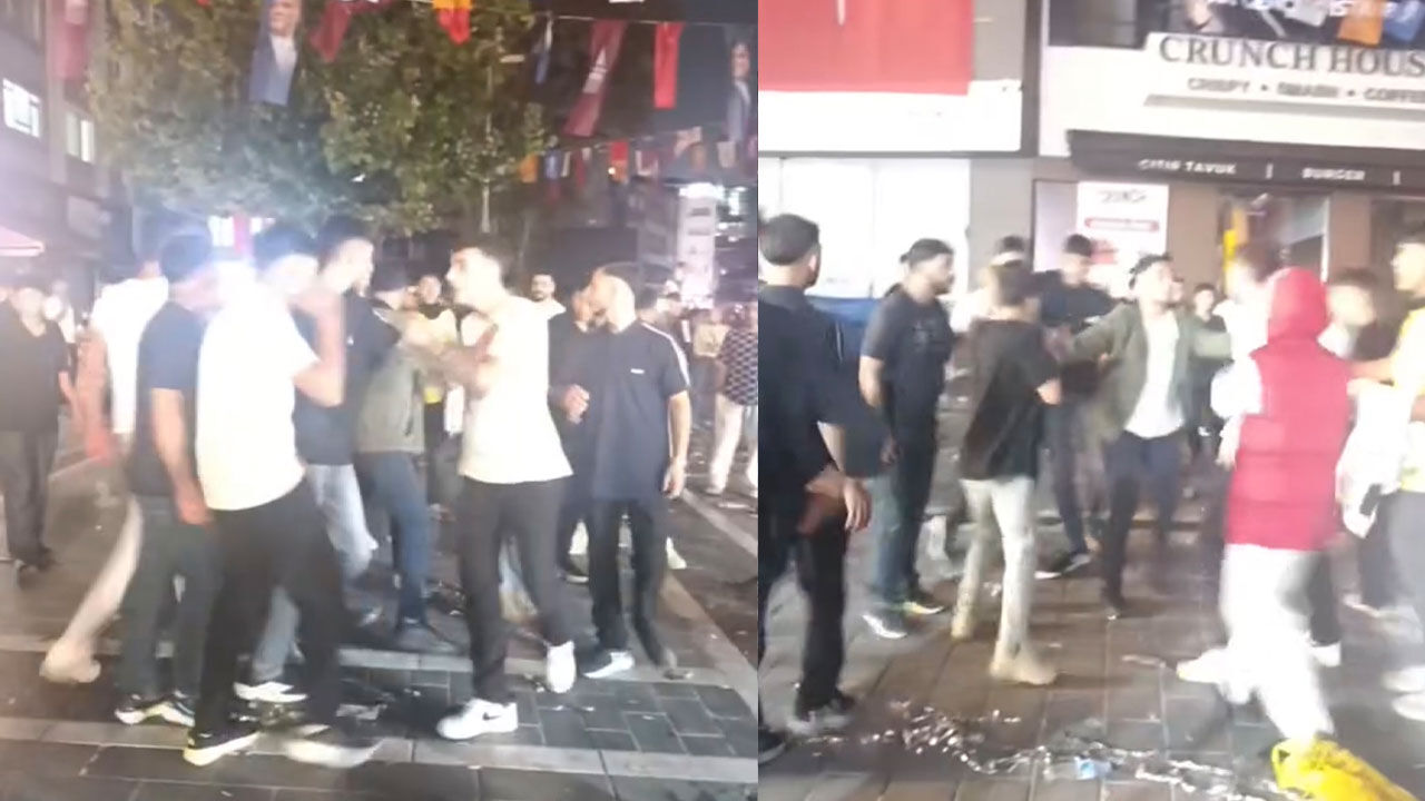 Beyoğlu’nda Poizi konserinde kavga kamerada