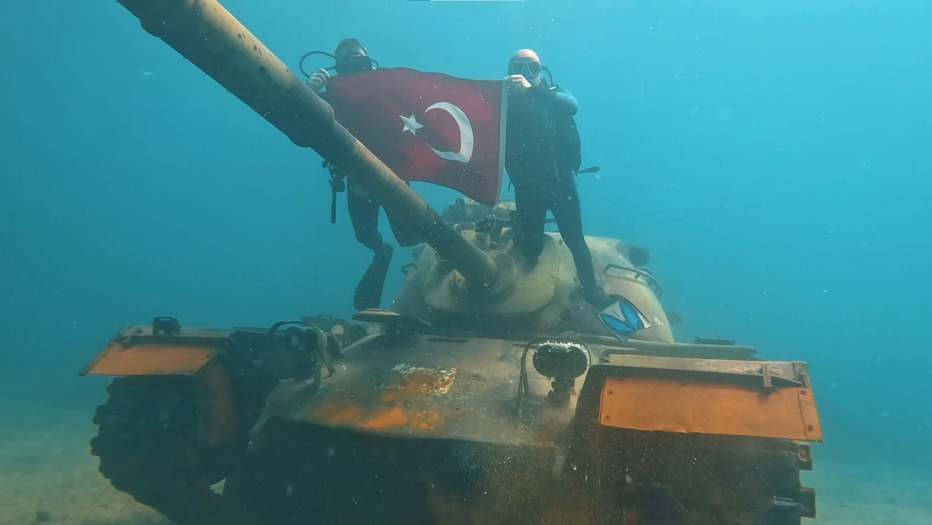 Saros Körfezi'ndeki tank batığı, dalış tutkunlarının gözdesi oldu