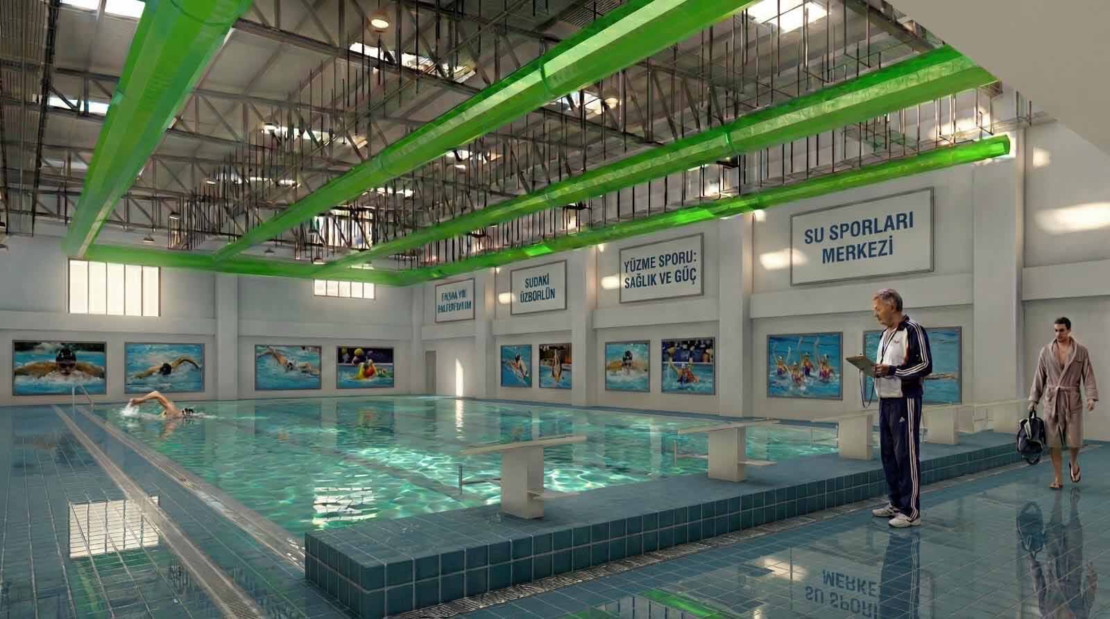 Kağıthane'de Nurtepe Yüzme Havuzu ve Spor Kompleksi'nin temeli atıldı