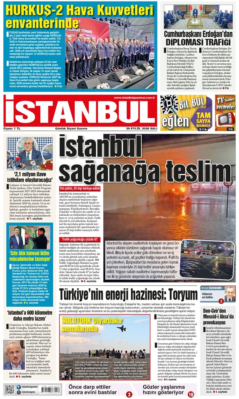 29.09.2026 tarihli 1. sayfa