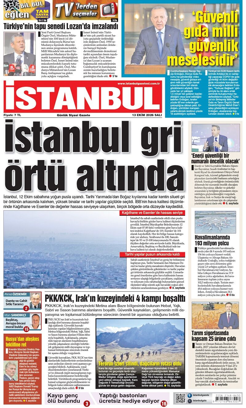 13.10.2026 tarihli 1. sayfa