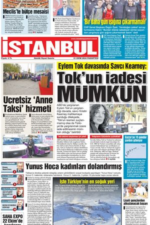 İstanbul Gazetesi - 21.10.2024