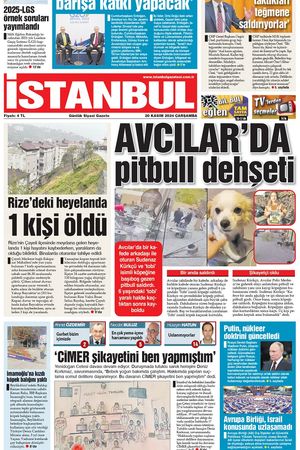 İstanbul Gazetesi - 20.11.2024