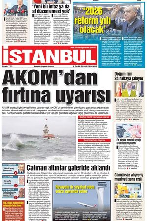 08.01.2026 tarihli 1. sayfa