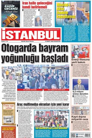 16.03.2026 tarihli 1. sayfa