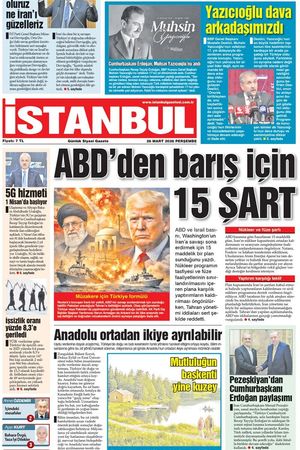 26.03.2026 tarihli 1. sayfa