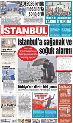 21.04.2026 tarihli 1. sayfa
