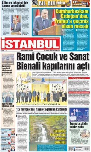 27.04.2026 tarihli 1. sayfa