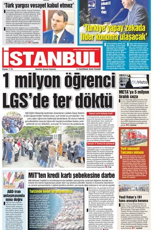 14.06.2026 tarihli 1. sayfa