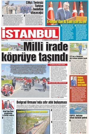 13.07.2026 tarihli 1. sayfa