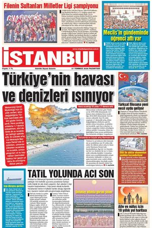 27.07.2026 tarihli 1. sayfa